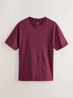 Black/Burg/White/Grey Regular Fit T-Shirts 4 Pack