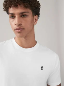 Black/Burg/White/Grey Regular Fit T-Shirts 4 Pack