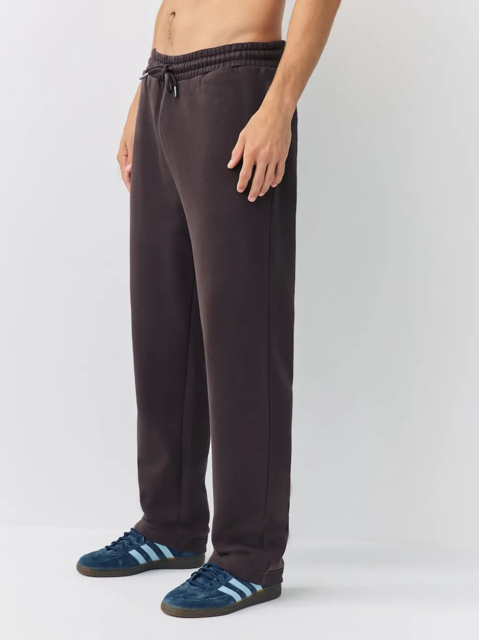 Black/Chocolate Brown/Steel Blue Brushback Heavyweight 3 Pack Joggers