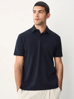 Black/Ecru/Blue/Green/Pink Regular Fit Short Sleeve Jersey Polo Shirts 5 Pack