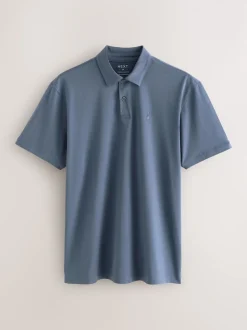 Black/Ecru/Blue/Green/Pink Regular Fit Short Sleeve Jersey Polo Shirts 5 Pack