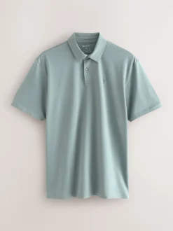 Black/Ecru/Blue/Green/Pink Regular Fit Short Sleeve Jersey Polo Shirts 5 Pack