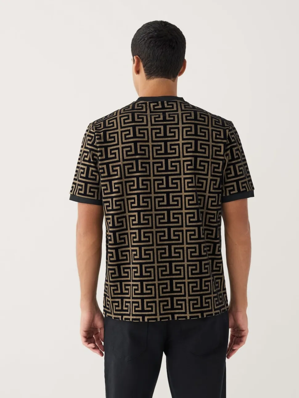 Black/Gold Smart Flocked T-Shirt