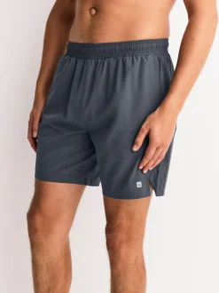 Black/Grey 7 Inch Active Gym Sports Shorts 2 Pack