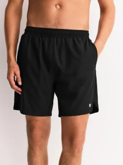 Black/Grey 7 Inch Active Gym Sports Shorts 2 Pack