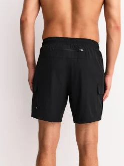 Black/Grey Active Cargo Gym Training Shorts 2 Pack