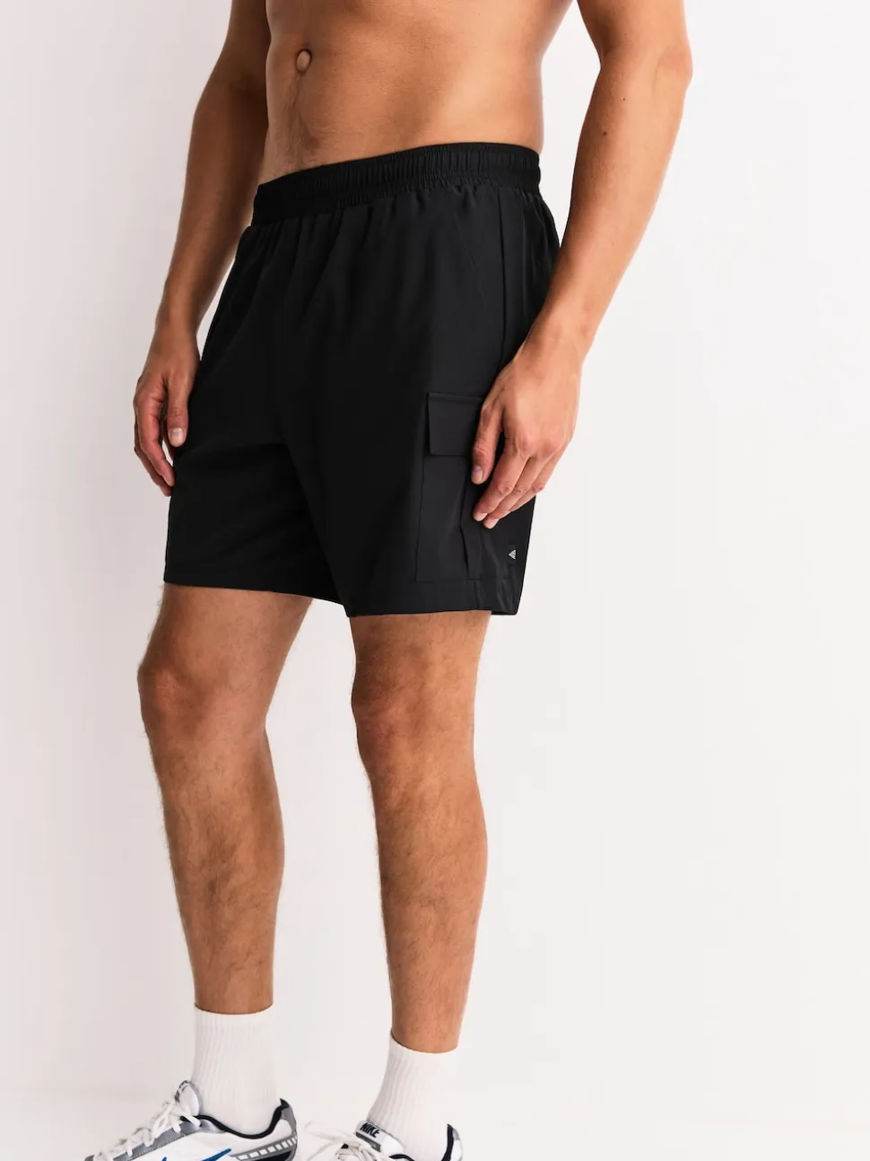 Black/Grey Active Cargo Gym Training Shorts 2 Pack