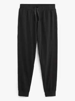 Black/Grey Long Sleeve Cuffed 100% Cotton Pyjamas 2 Pack