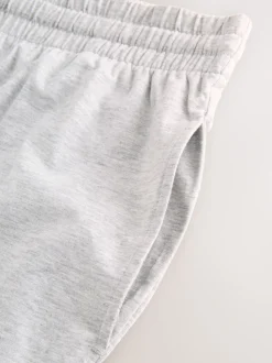 Black/Grey Marl Short Sleeve Jersey Pyjamas Set