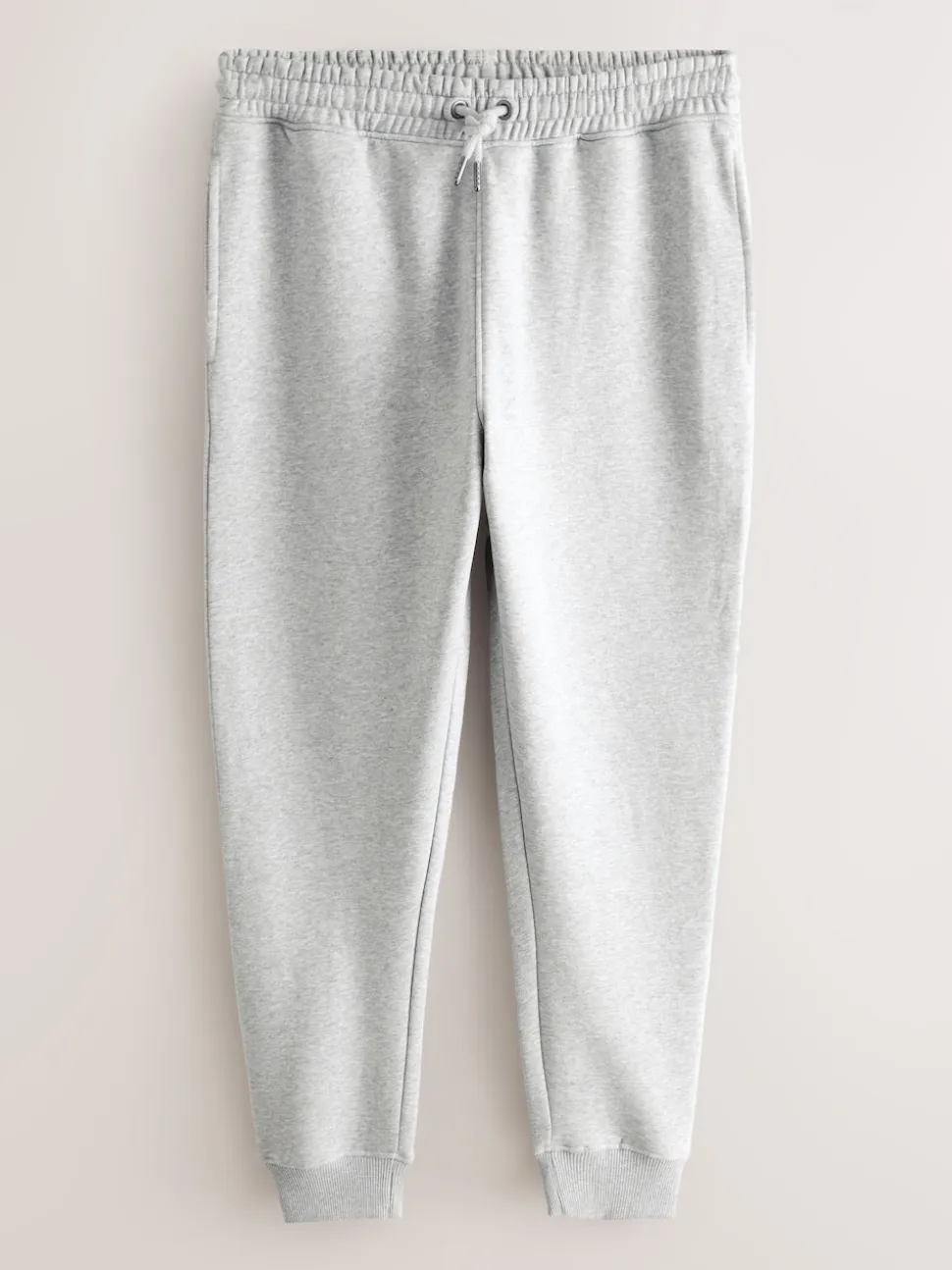 Black/Grey Marl Slim Fit Brushback Heavyweight 2 Pack Joggers