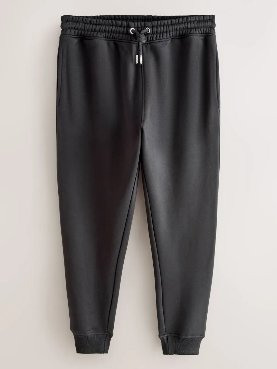 Black/Grey Marl Slim Fit Brushback Heavyweight 2 Pack Joggers