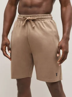 Black/Grey/Tan Brown Lightweight 100% Cotton Shorts 3 Pack