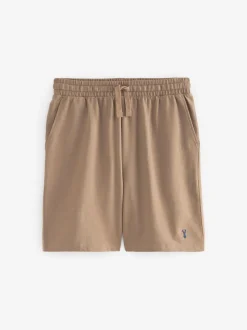 Black/Grey/Tan Brown Lightweight 100% Cotton Shorts 3 Pack