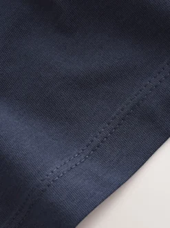 Black/Navy Blue Check Short Sleeve Jersey Pyjamas Set 2 Pack