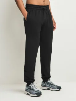 Black/Navy Blue Cuffed Brushback Heavyweight Open 2 Pack Joggers
