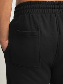 Black/Navy Blue Cuffed Brushback Heavyweight Open 2 Pack Joggers