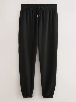 Black/Navy Blue Cuffed Brushback Heavyweight Open 2 Pack Joggers