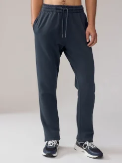 Black/Navy Blue Open Brushback Heavyweight Open 2 Pack Joggers