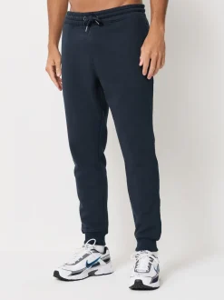 Black/Navy Blue/Grey Slim Fit Cotton Rich Jersey Joggers 3 Pack