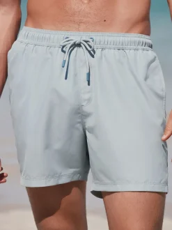 Black/Navy Blue/Light Blue/Grey Essential Swim Shorts 4 Pack