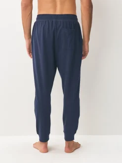 Black/Navy Cuffed Loopback Soft Touch 2 Pack Open Joggers