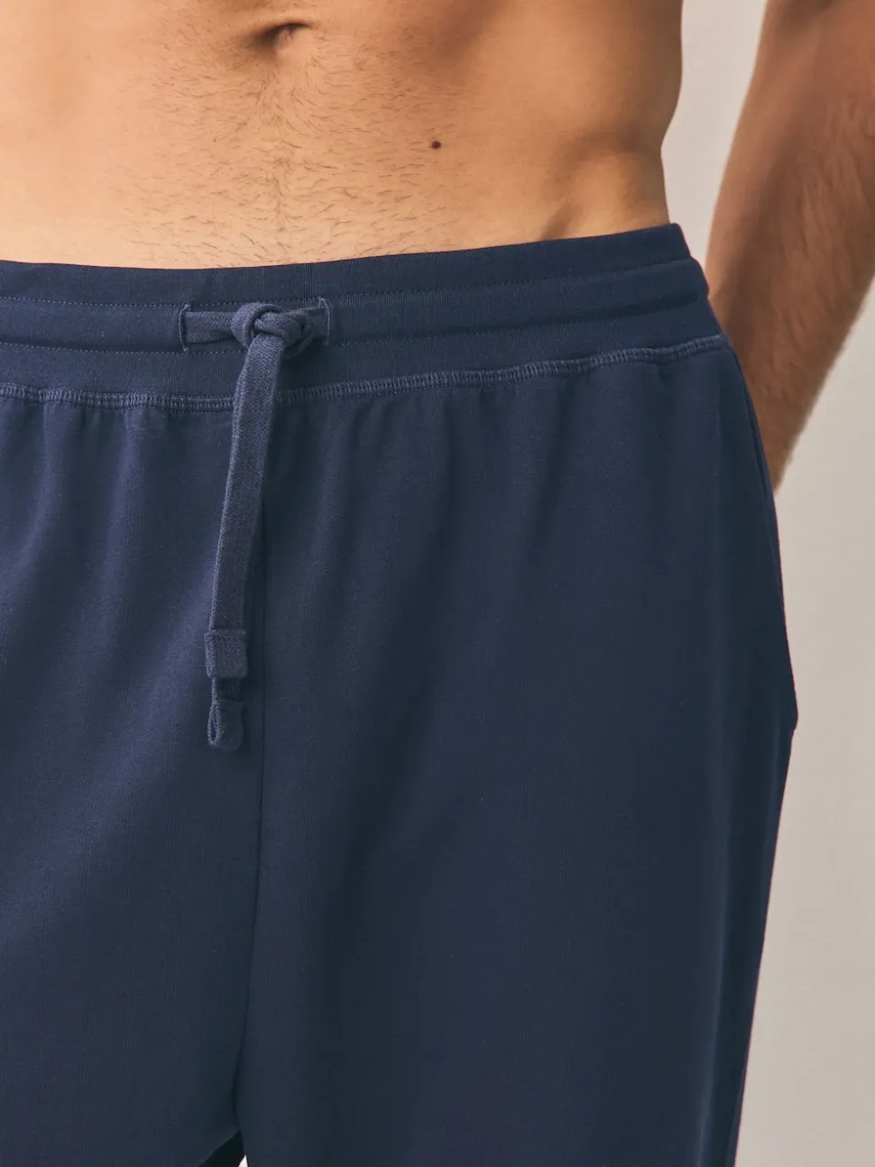 Black/Navy Cuffed Loopback Soft Touch 2 Pack Open Joggers
