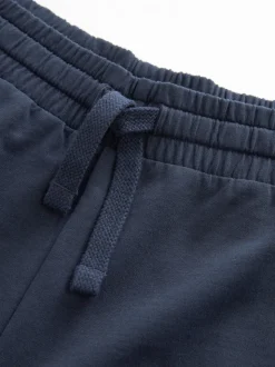 Black/Navy Loopback Soft Touch 2 Pack Jogger Shorts