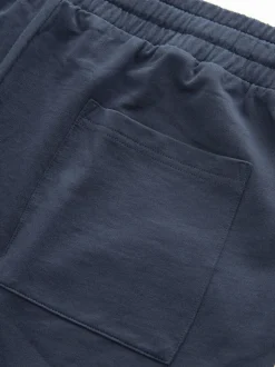 Black/Navy Loopback Soft Touch 2 Pack Jogger Shorts