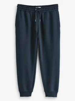 Black/Navy Slim Fit Brushback Heavyweight 2 Pack Joggers