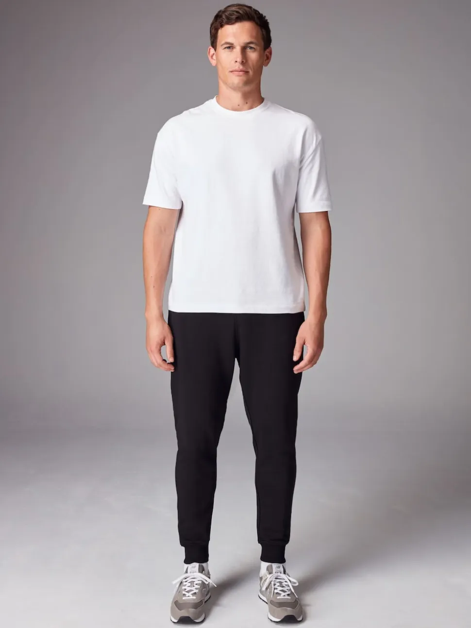 Black/Navy Slim Fit Brushback Heavyweight 2 Pack Joggers