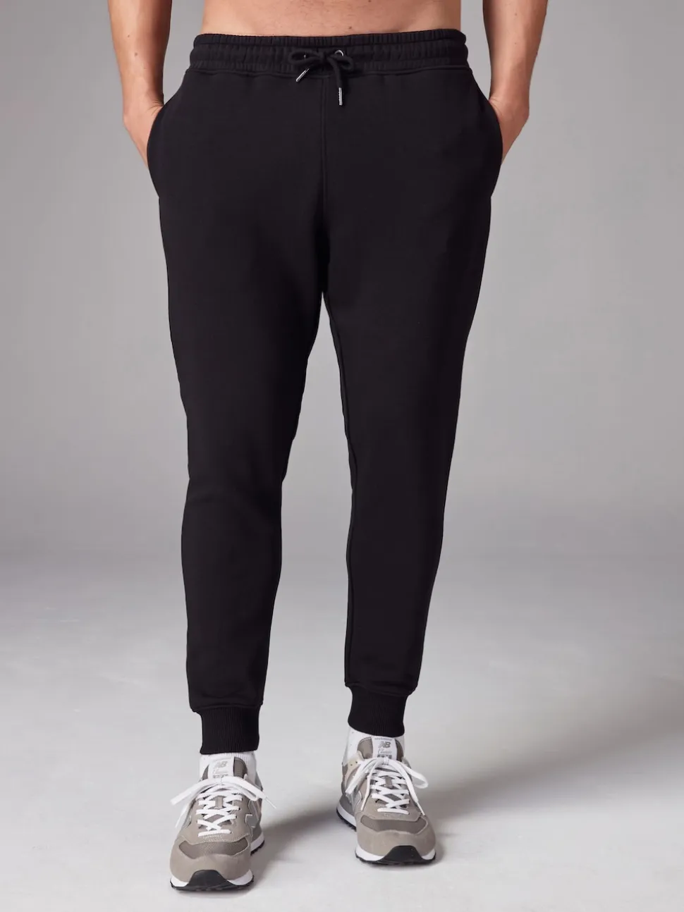 Black/Navy Slim Fit Brushback Heavyweight 2 Pack Joggers