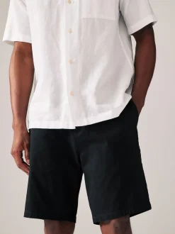Black/Navy Slim Fit Stretch Chino Shorts 2 Pack