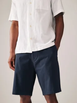 Black/Navy Slim Fit Stretch Chino Shorts 2 Pack