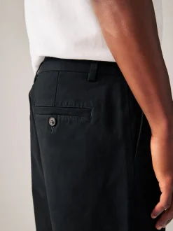 Black/Navy Slim Fit Stretch Chino Shorts 2 Pack