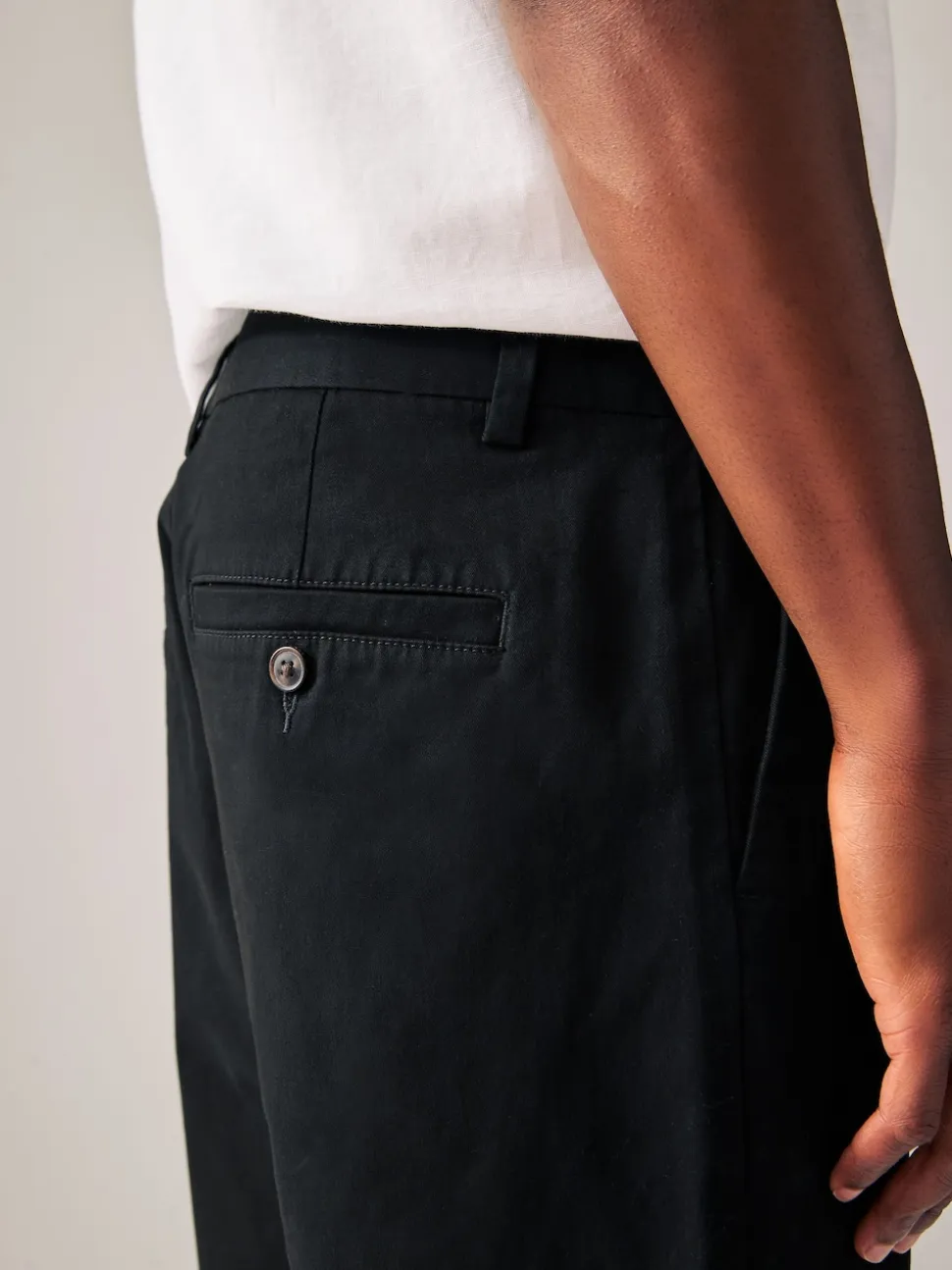 Black/Navy Slim Fit Stretch Chino Shorts 2 Pack