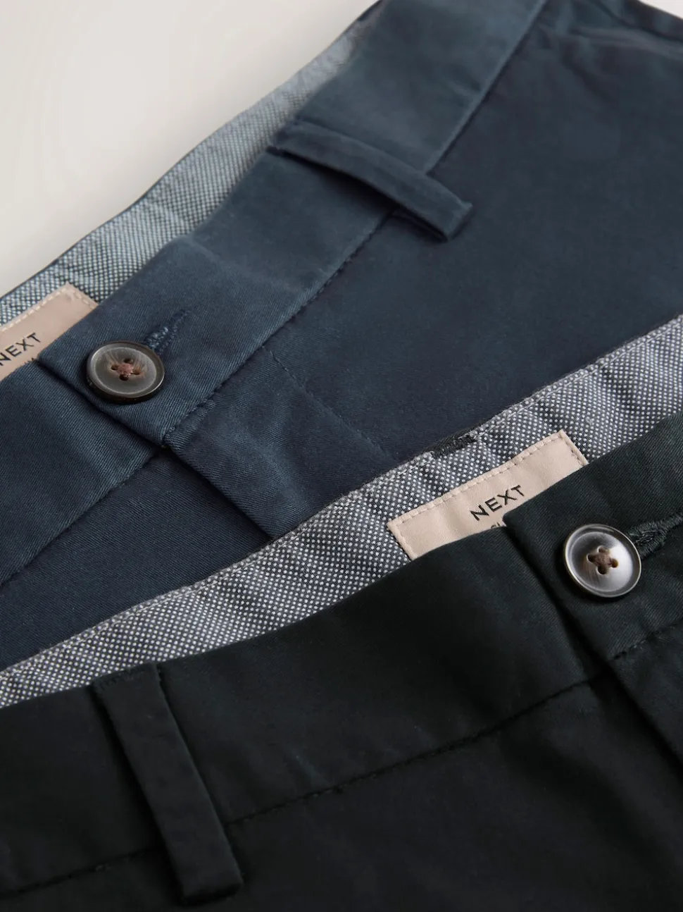 Black/Navy Slim Fit Stretch Chino Shorts 2 Pack