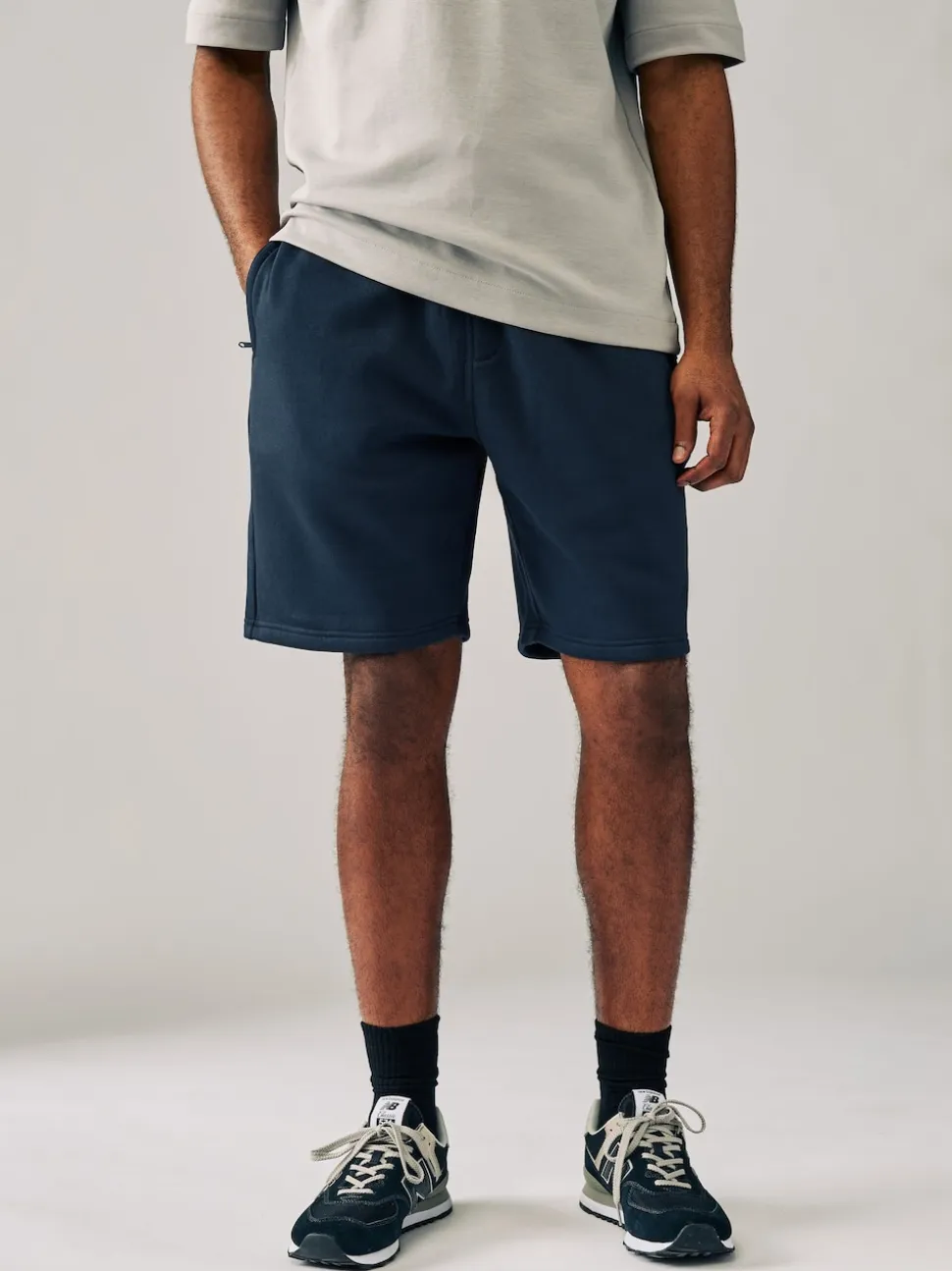 Black/Navy Soft Fabric Jersey Shorts 2 Pack