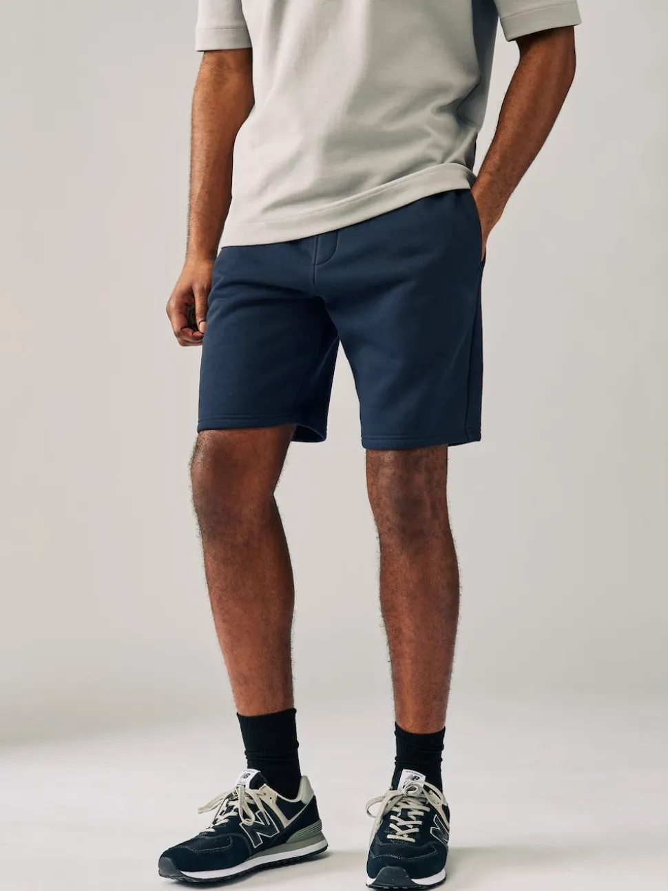 Black/Navy Soft Fabric Jersey Shorts 2 Pack
