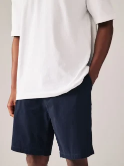 Black/Navy Straight Fit Stretch Chino Shorts 2 Pack