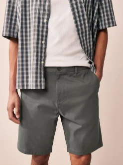 Black/Navy/Charcoal Straight Fit Stretch Chinos Shorts 3 Pack