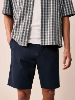 Black/Navy/Charcoal Straight Fit Stretch Chinos Shorts 3 Pack