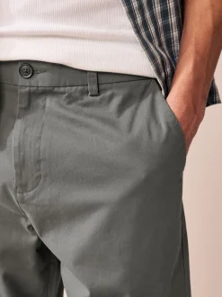 Black/Navy/Charcoal Straight Fit Stretch Chinos Shorts 3 Pack