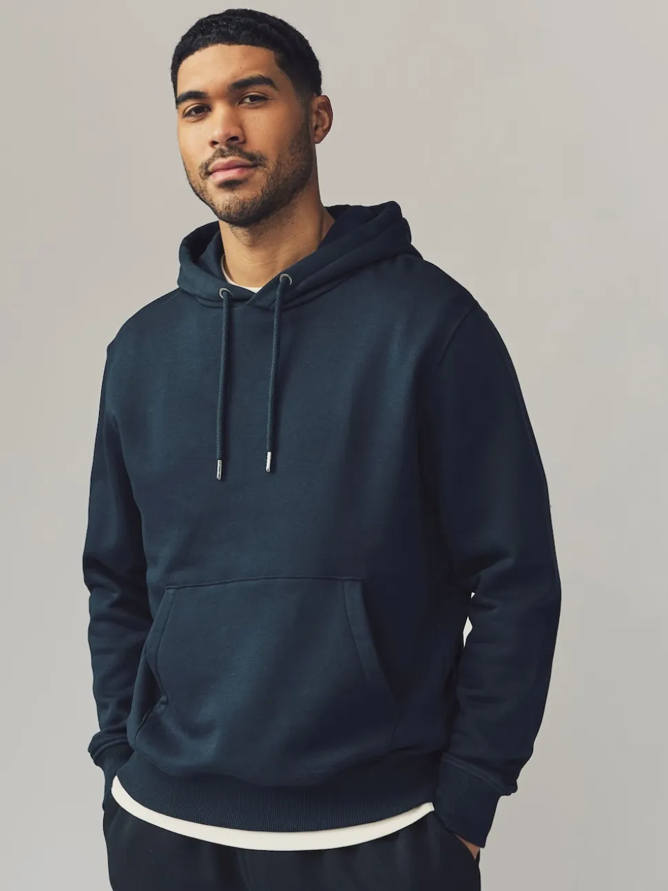 Black/Navy/Grey Marl Jersey Hoodies 3 Pack
