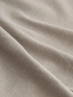 Black/Neutral Brown Short Sleeve T-Shirt With Cheesecloth Texture Shorts