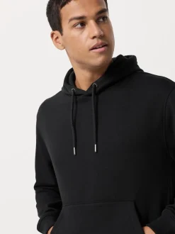 Black/Neutral Cotton Rich Jersey Overhead Hoodies 2 Pack