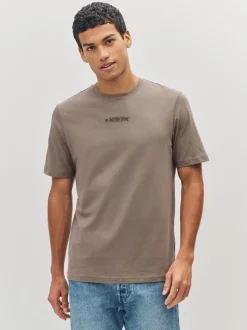 Black/Neutral/Green Regular Fit Graphic Print T-Shirts 3 Pack