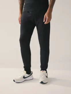 Black/Slate Grey Interlock Soft Touch 2 Pack Cuffed Joggers