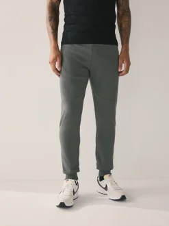 Black/Slate Grey Interlock Soft Touch 2 Pack Cuffed Joggers