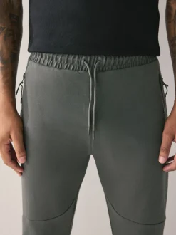 Black/Slate Grey Interlock Soft Touch 2 Pack Cuffed Joggers