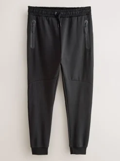 Black/Slate Grey Interlock Soft Touch 2 Pack Cuffed Joggers